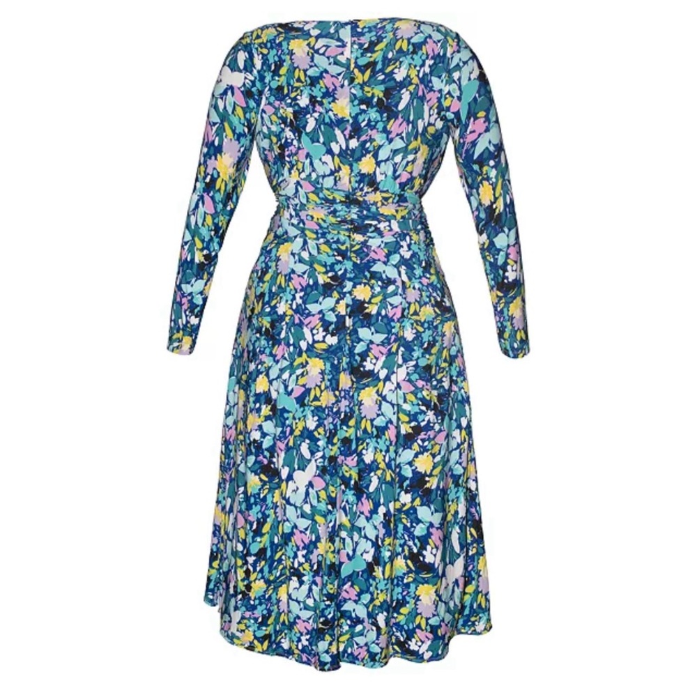 🥈 380. RACHEL ROY high low maxi dress long sleeve florals 18W NEW - Picture 2 of 6